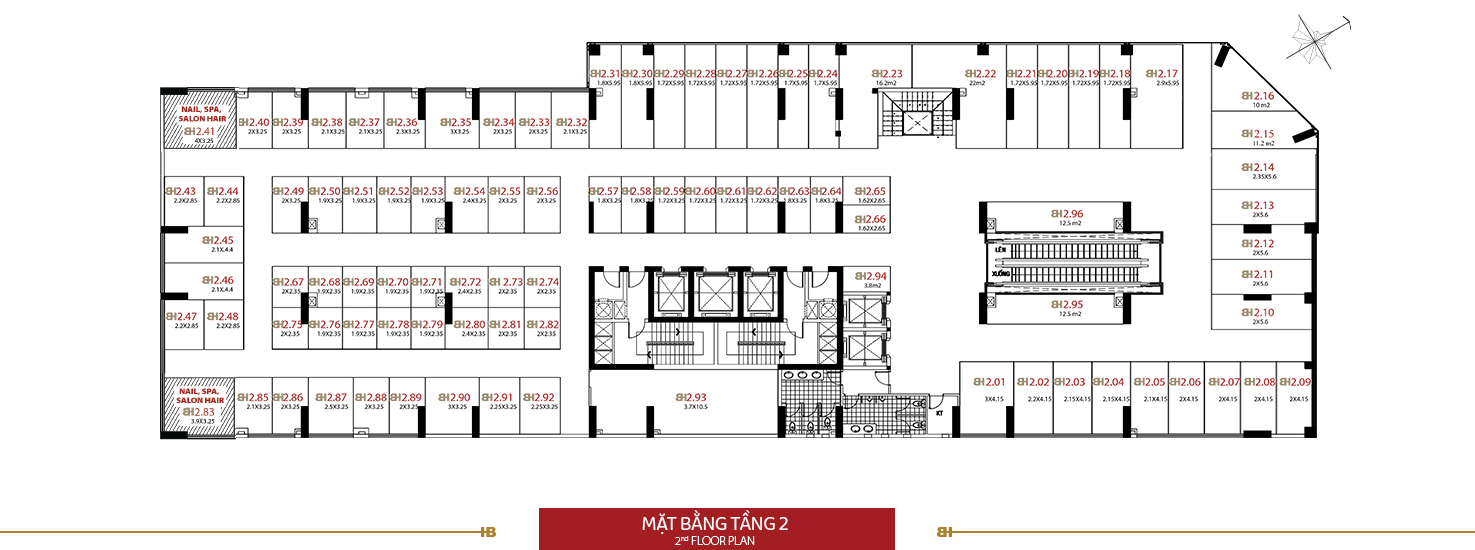 Mặt bằng - Tầng 2