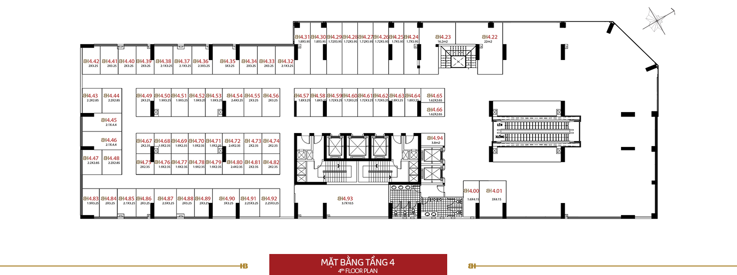 Mặt bằng - Tầng 4