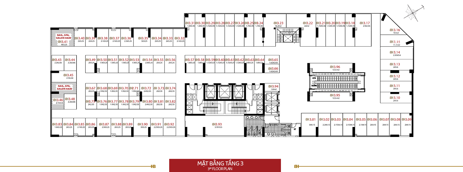 Mặt bằng - Tầng 3